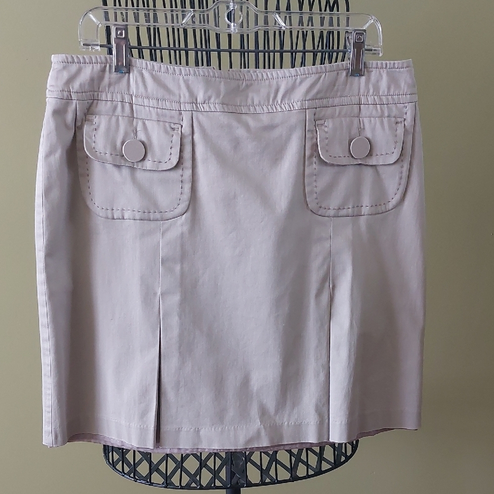 GLENSPORT skirt, size 12, Beige Color, 97% Cotton, 3% Spandex - Picture 1 of 8
